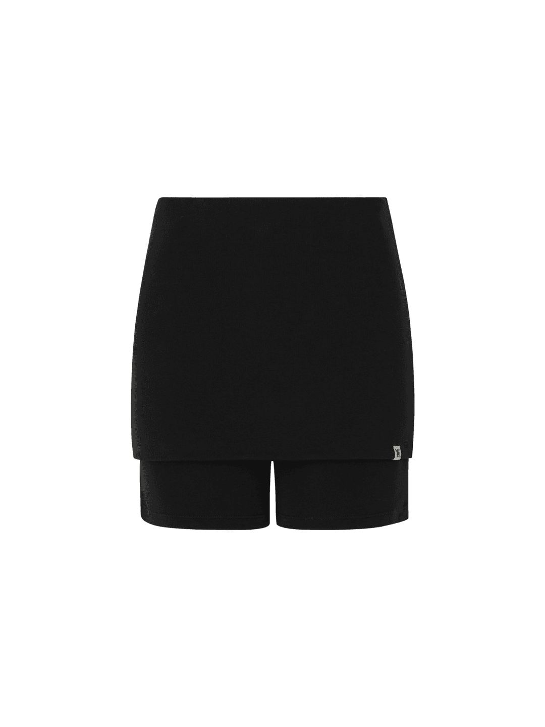 Foldover Legging Shorts Black