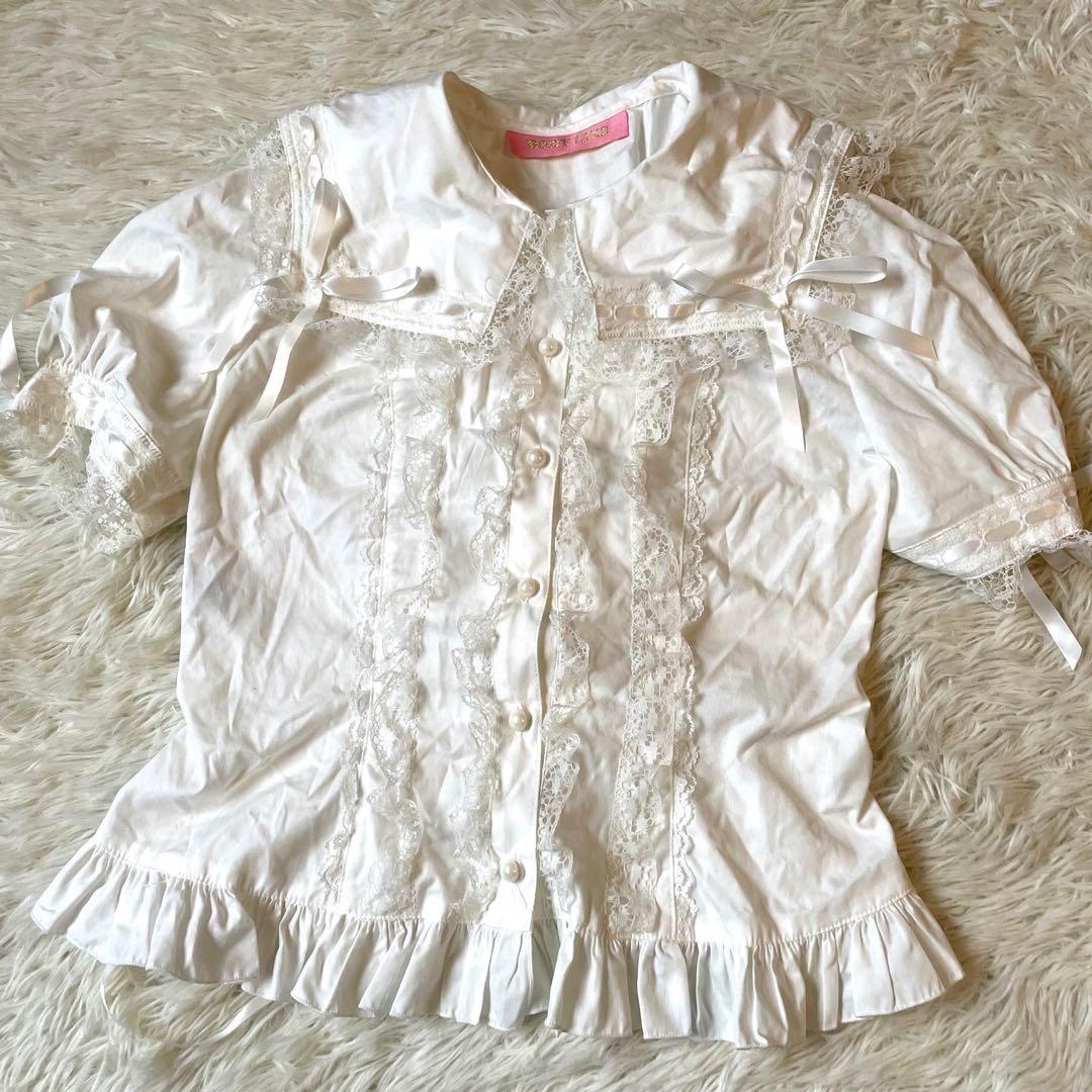 BODY LINE  ロリータ半袖ブラウス