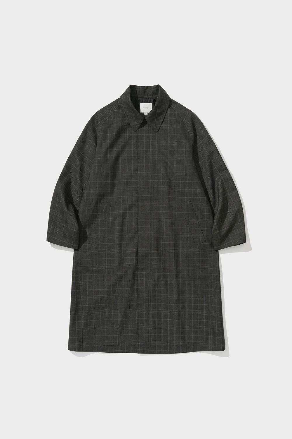 SOUTIEN REGLAN COAT (CHECK BROWN)