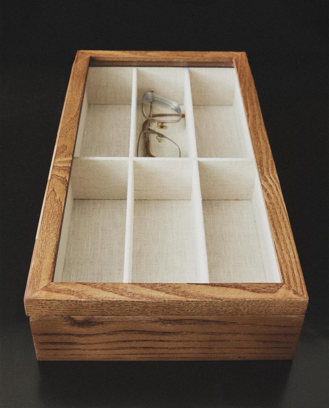 안경 보관함 겸 우드 주얼리 박스