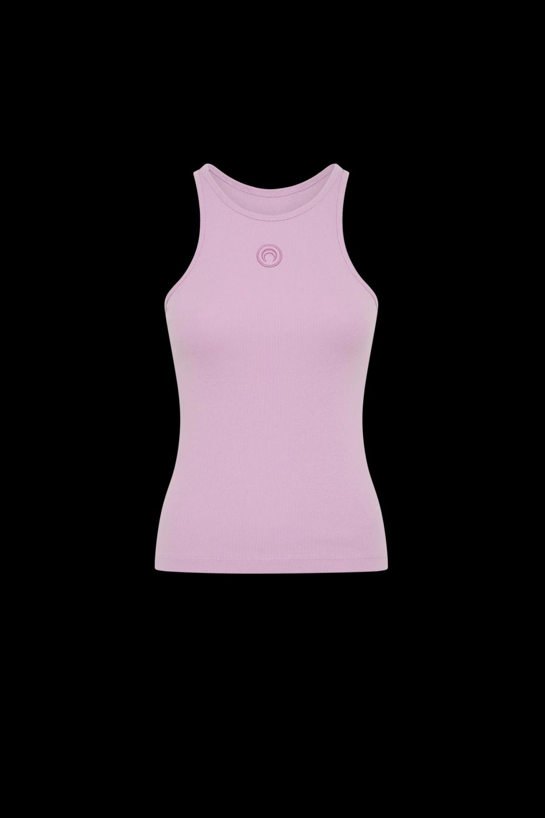 문 로고 립 저지 탱크 탑 스위트 라일락