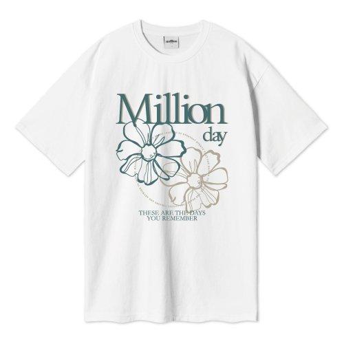 밀리언데이(MILLION DAY)  MILLION BLOSSOM OVER T-SHIRT - 사이즈 & 후기 | 무신사