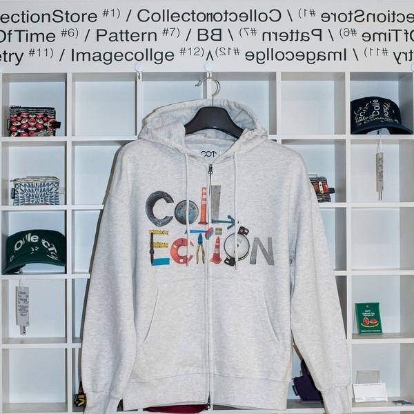 Pot Collection Hoodie Zip-up / Light Melange