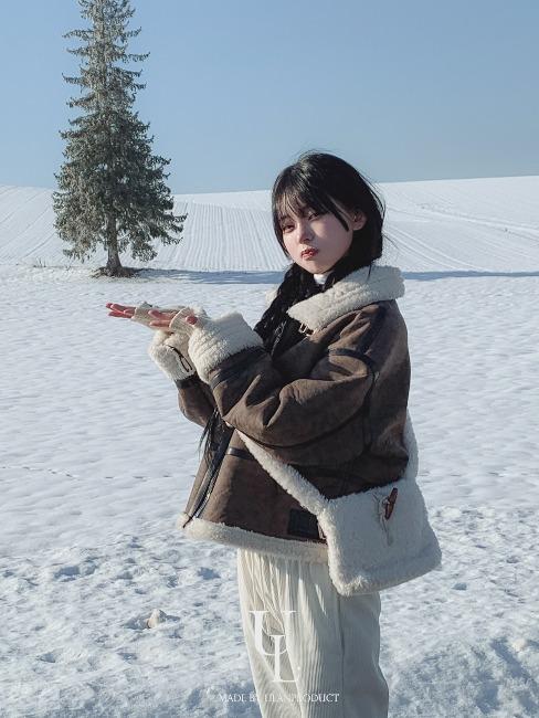 [MADE] Double buckle high neck mustang (크랙.ver)