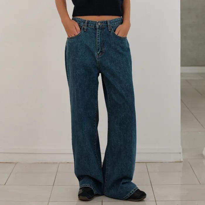 Katie Wide-Leg Denim Pants