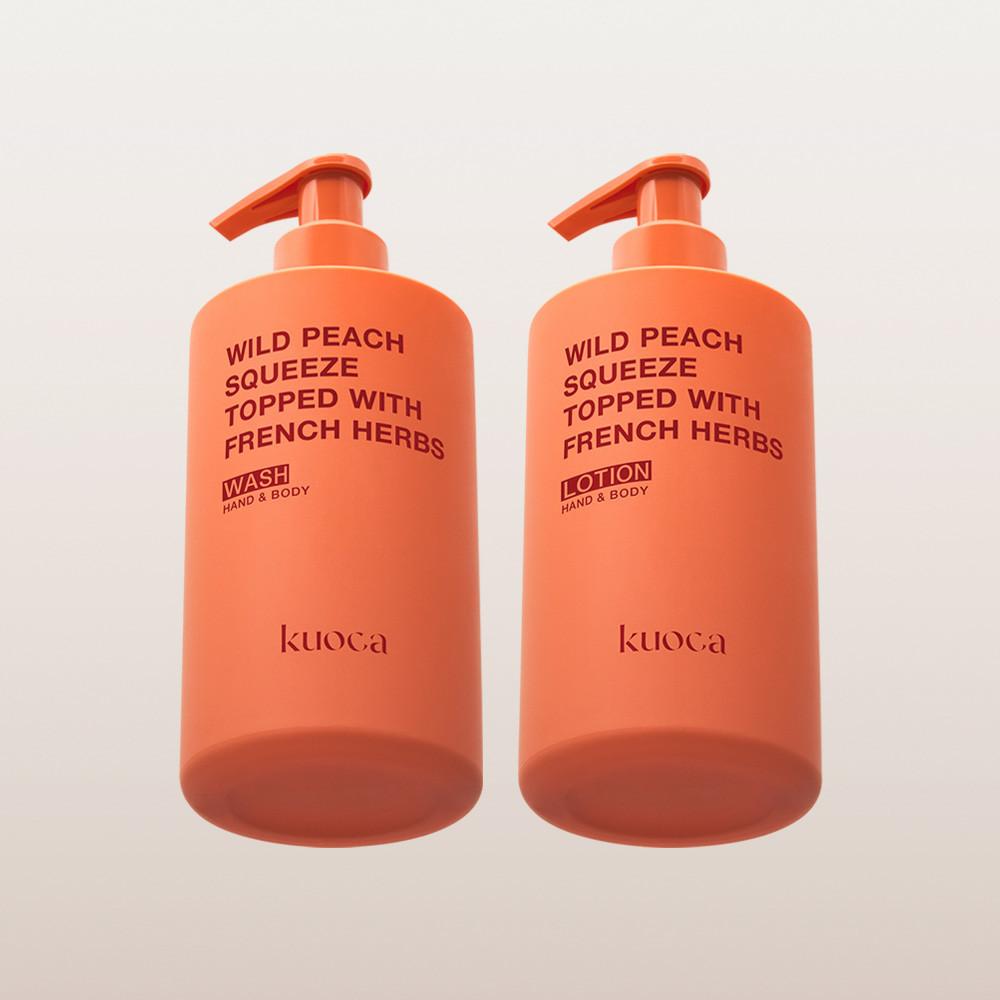 쿠오카 와일드피치 핸드앤바디 워시 로션 세트 (300ml+300ml)