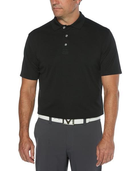 Callaway 남성용 자외선 차단 반팔 코어 퍼포먼스 골프 셔츠 L 블랙