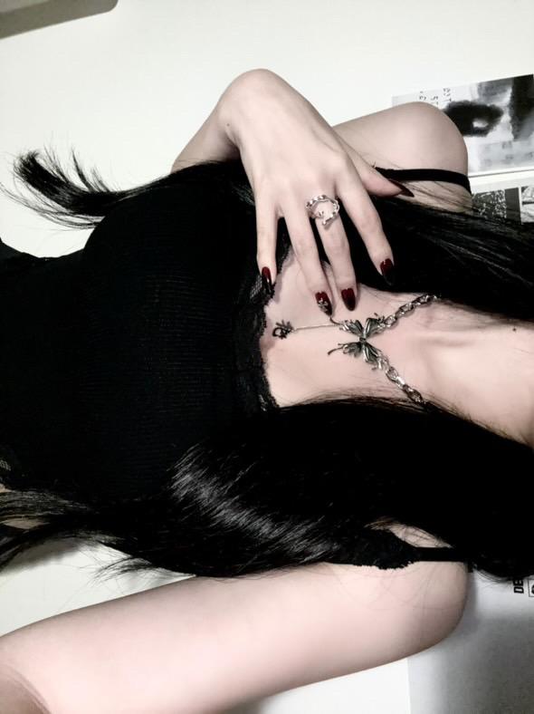 ••花 LINE CHOKER •• (Surgical Steel) [신상품할인]