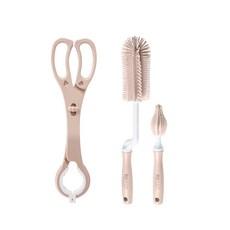 모윰 실리콘 젖병 솔 2종 + 소독 집게 세트