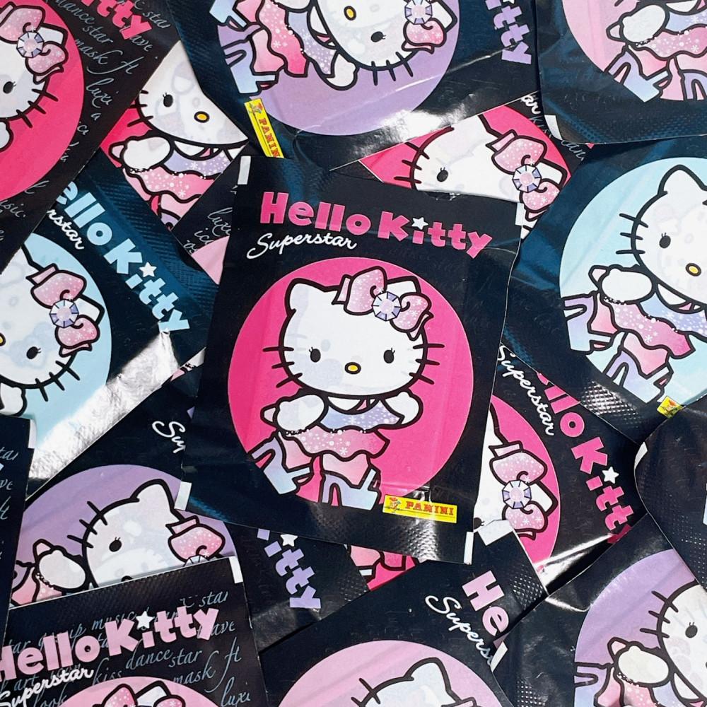 빈티지 산리오 키티 랜덤 스티커팩 블랙