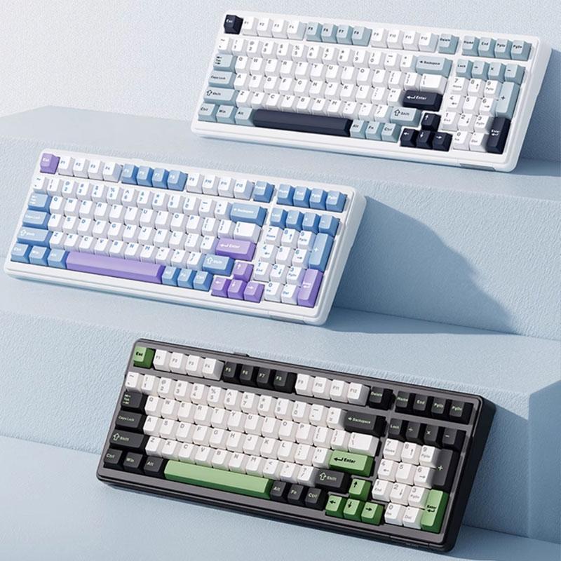 AULA F99 기계식 키보드 핫스왑 개스킷 게이밍 키보드 RGB 램프 3종모드 99키