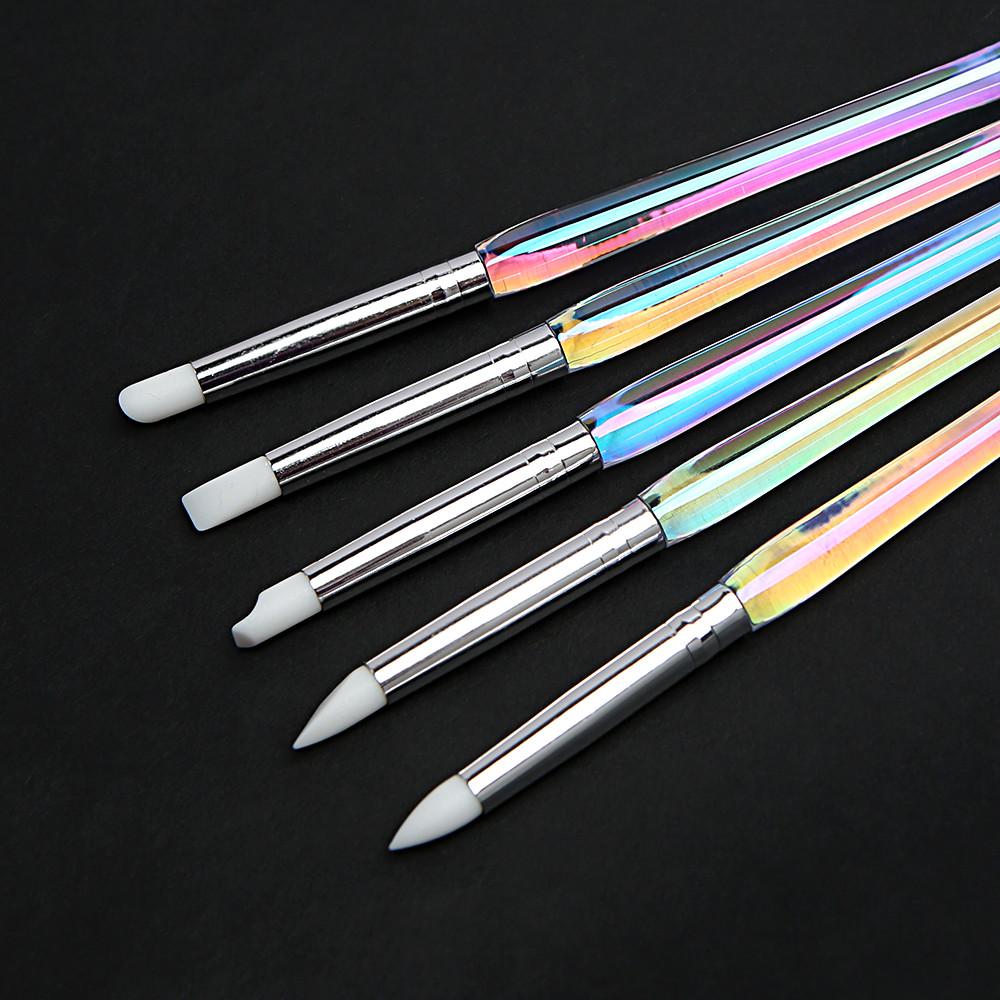 젤로젤로 네일 실리콘 파우더 브러쉬 매직툴 5종 세트