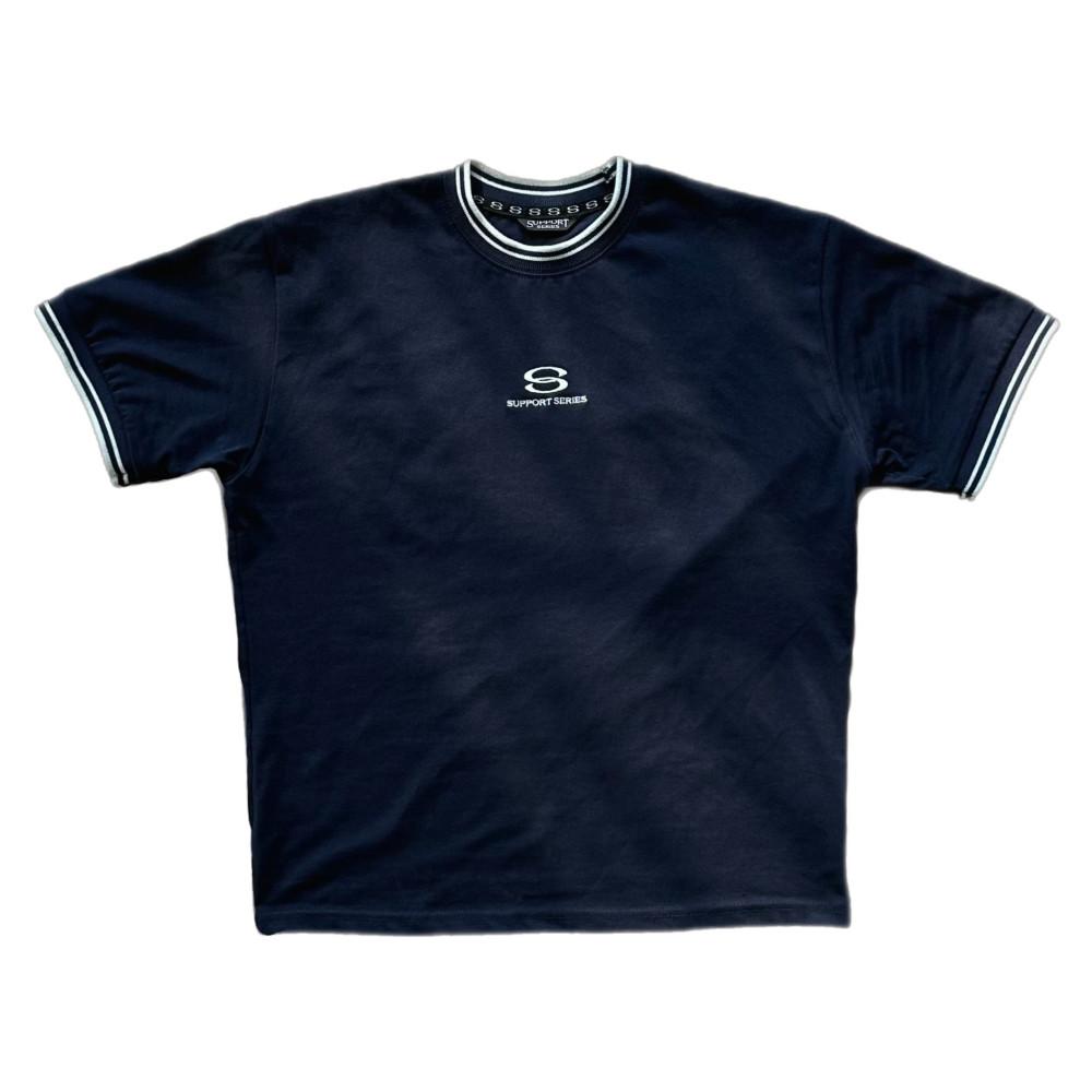 SUPPORTSERIES Line Half T-shirts NAVY