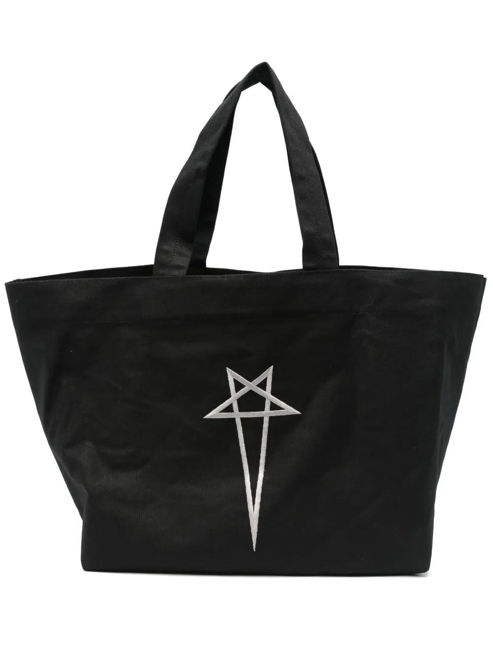 Rick Owens logo-embroidered Tote Bag  | Black | FARFETCH KR