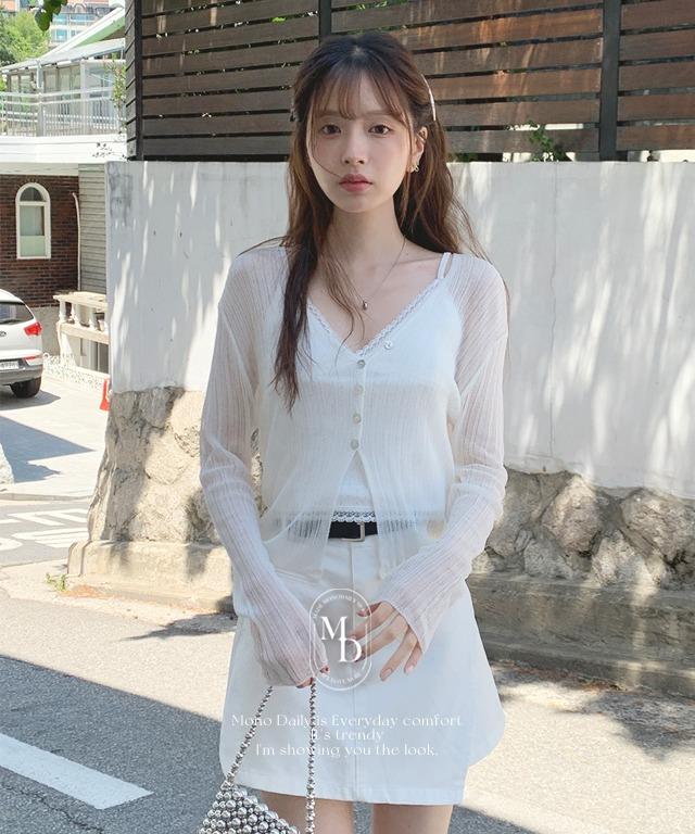 [살안타템#.15🌞] New! 핸디 시스루 가디건