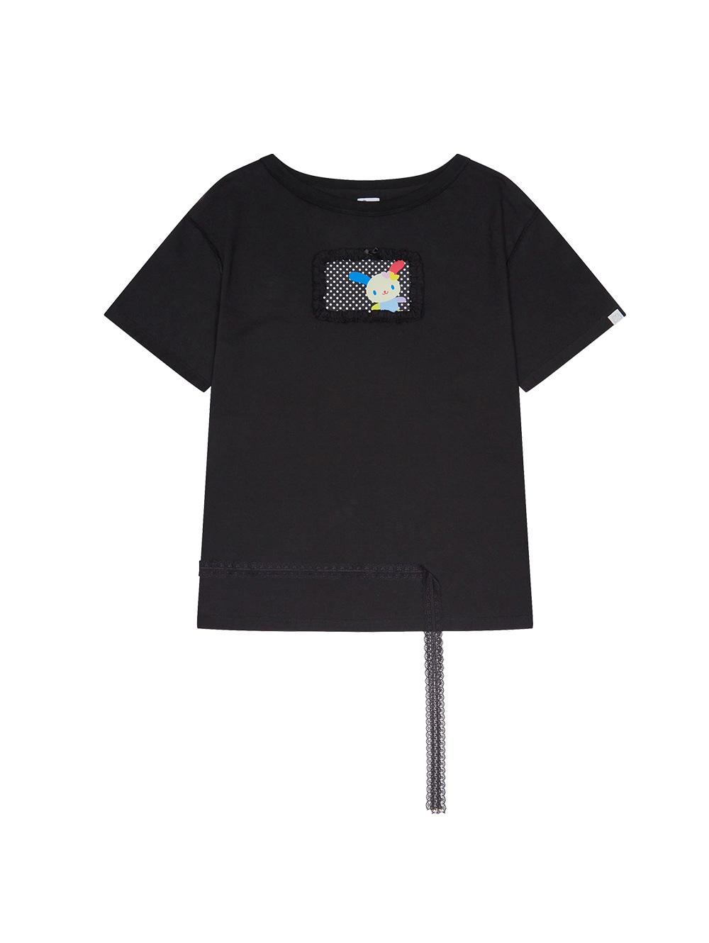 USAHANA OVERSIZED T-SHIRT [BLACK]
