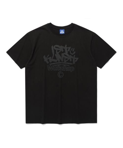 IK TAG LOGO TEE_BLACK(IK2FMMT505A)
