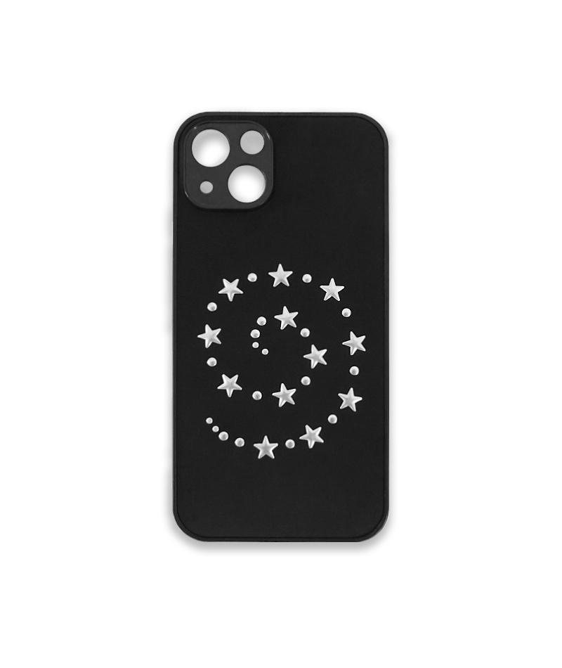 silver star suede phone case