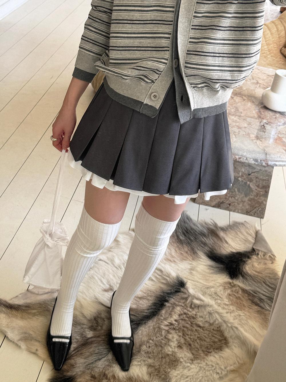 Romper pleats skirt