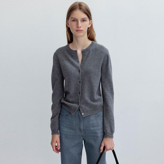 Wool 100% Round Knit Cardigan KK3AD3190_12