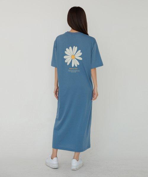 어썸스튜디오(AWESOME STUDIO)  세미 오버핏 롱 원피스 인디블루 - 사이즈 & 후기 | 무신사