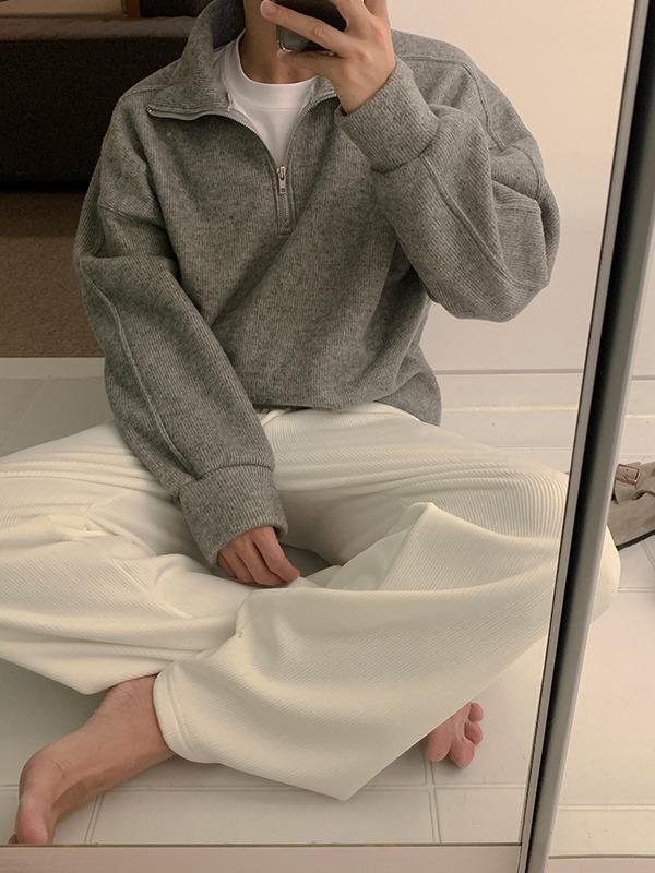 피치기모 폴라 반집업 맨투맨