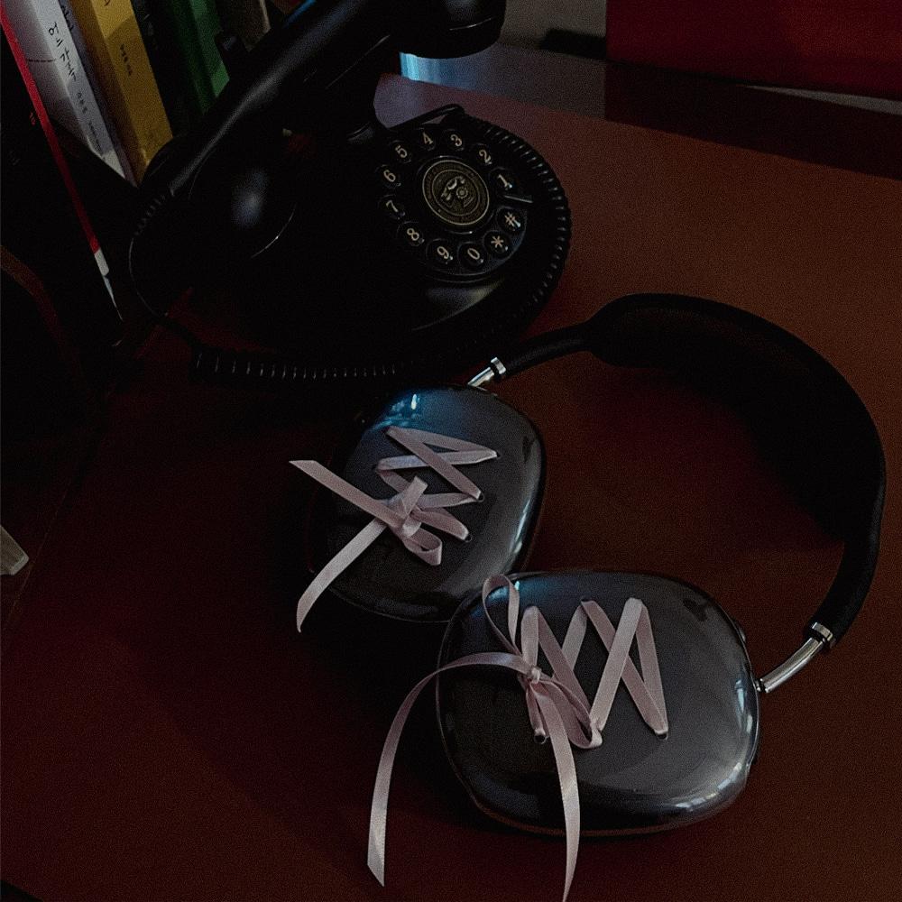 Ribbon 에어팟맥스 투명하드 케이스