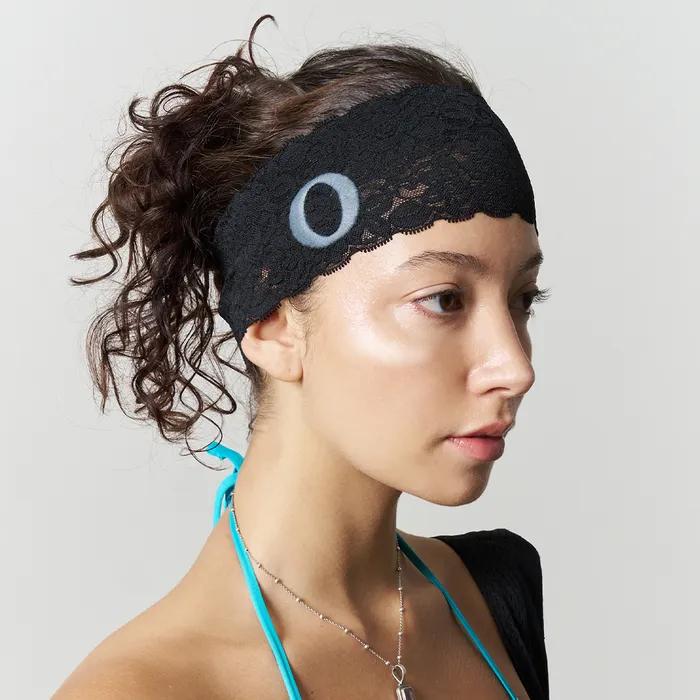 Lace Headband, Asphalt