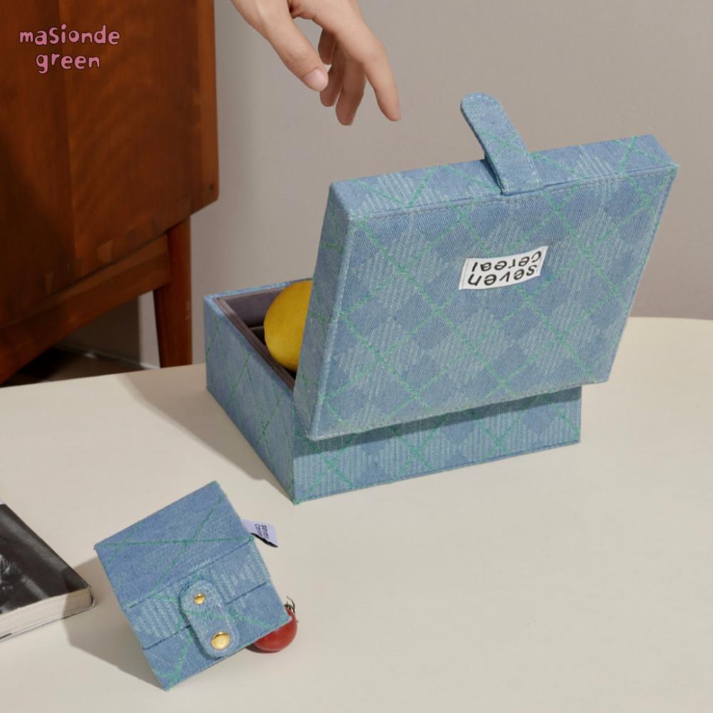 masiondegreen 보석함 주얼리 보관함 빈티지 패브릭 악세사리 보관함 감성 홈 인테리어