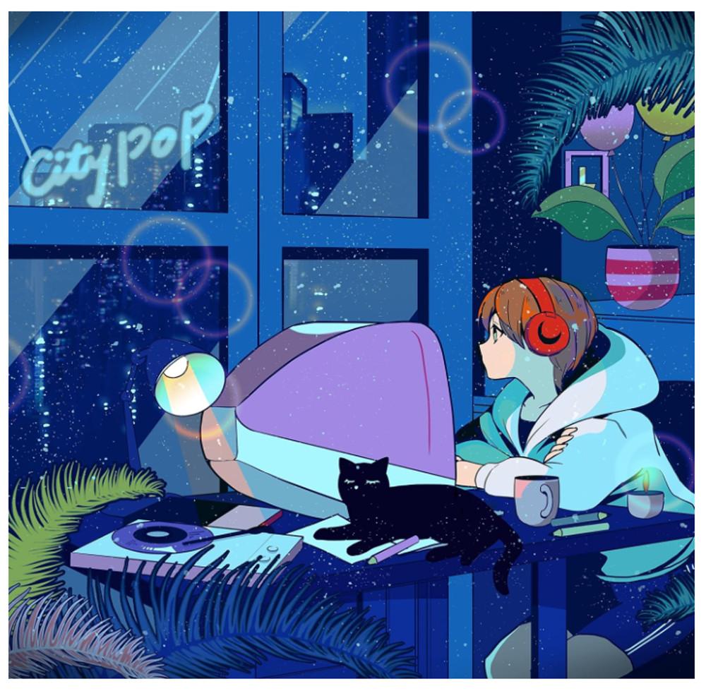 Cassette 로파이 시티팝 Lo-Fi City Pop Grey October Sound 카세트 테이프