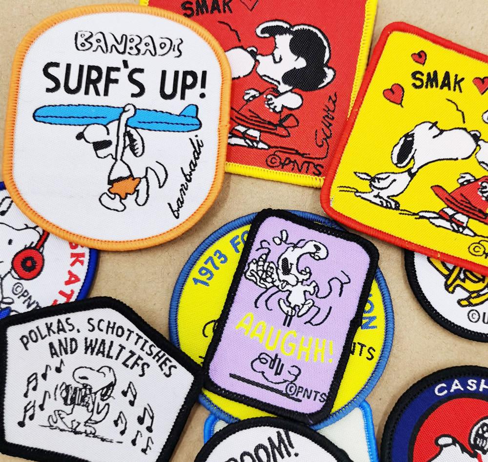 패브릭 자수 라벨 핸드메이드 직조라벨 공구리