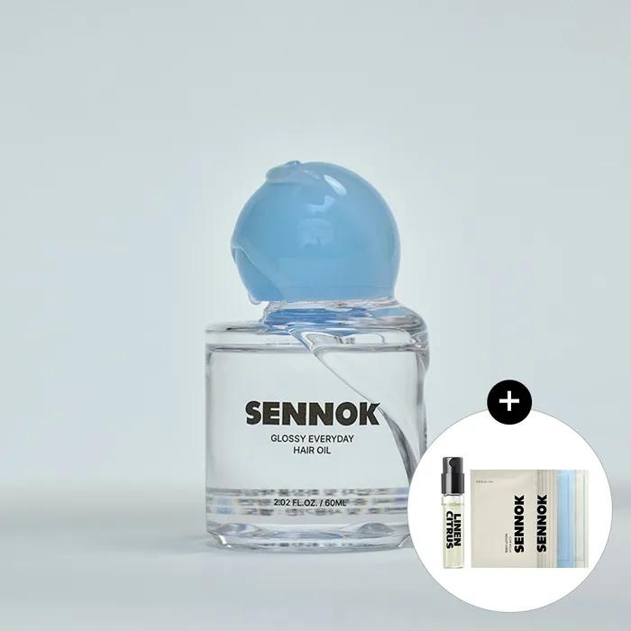 글로시 에브리데이 헤어 오일 솝 클린 솝 60ML + [증정] 센녹 바디 & 헤어케어 4종 (7mlX4) + 퍼퓸 린넨 시트러스 1.8ml