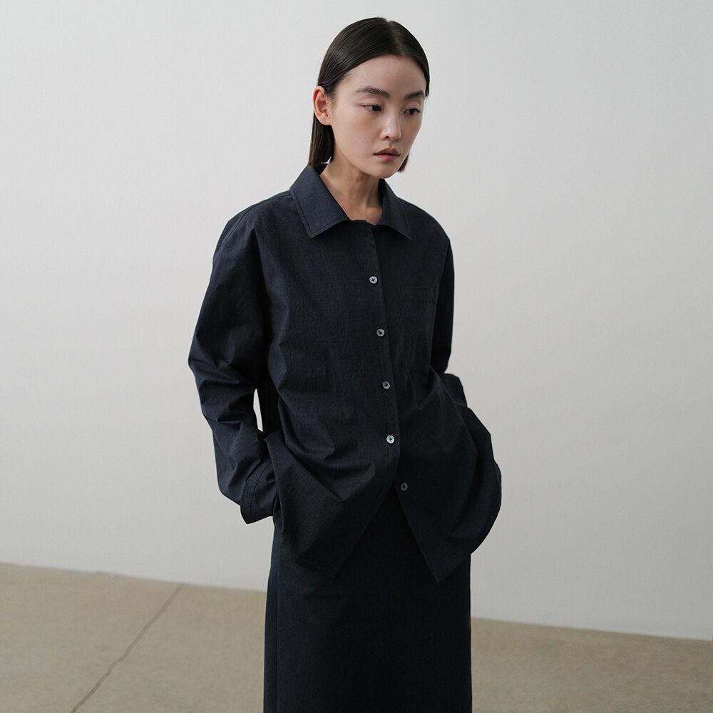 Open Collar Shirts_Navy