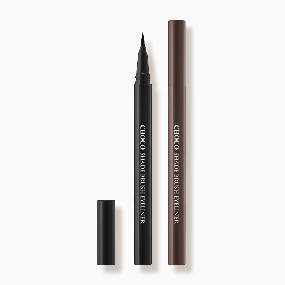 [스킨푸드] 초코 쉐이드 브러쉬 라이너 딥 블랙/브라운 0.4g