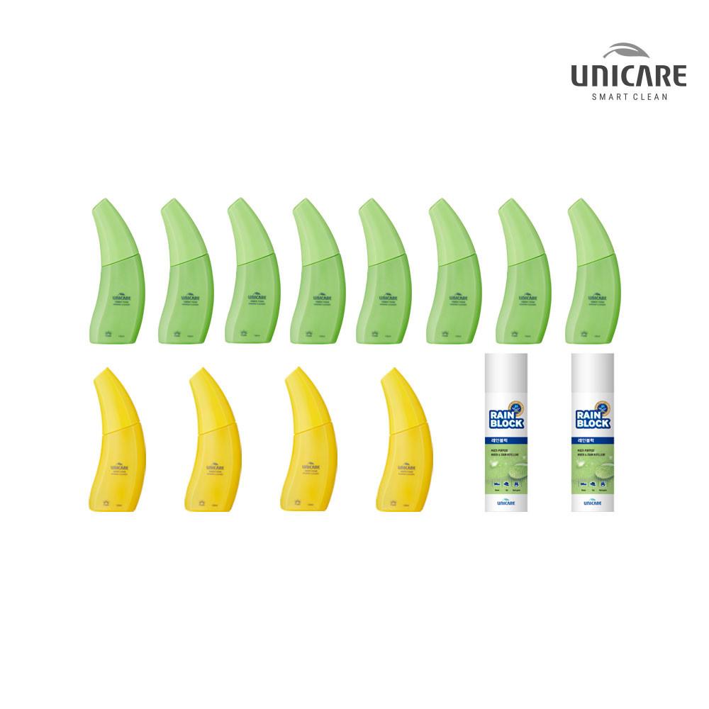 [유니케어본사]홈쇼핑구성 찌든때 전용 바나나클리너 발수제 세트