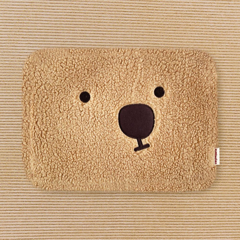 [13/15/17inch] PLUFFY HACHAN POUCH - BROWN 노트북 파우치