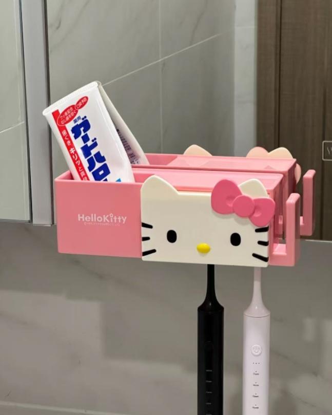 헬로우키티 러블리 칫솔걸이 보관함
