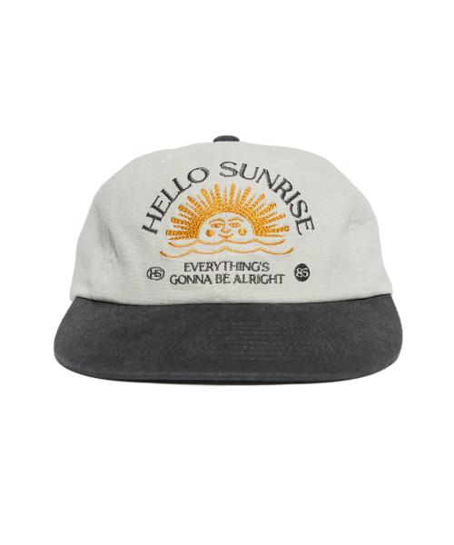 헬로 선라이즈(HELLO SUNRISE)  Washed HS Arch Logo 6panel Cap_Oatmeal Beige & Charcoal - 사이즈 & 후기 | 무신사