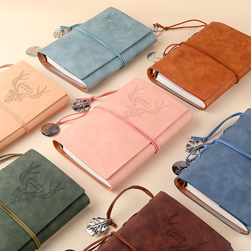 빈티지 다이어리 다꾸 6공 사슴 다이어리 A6 A5