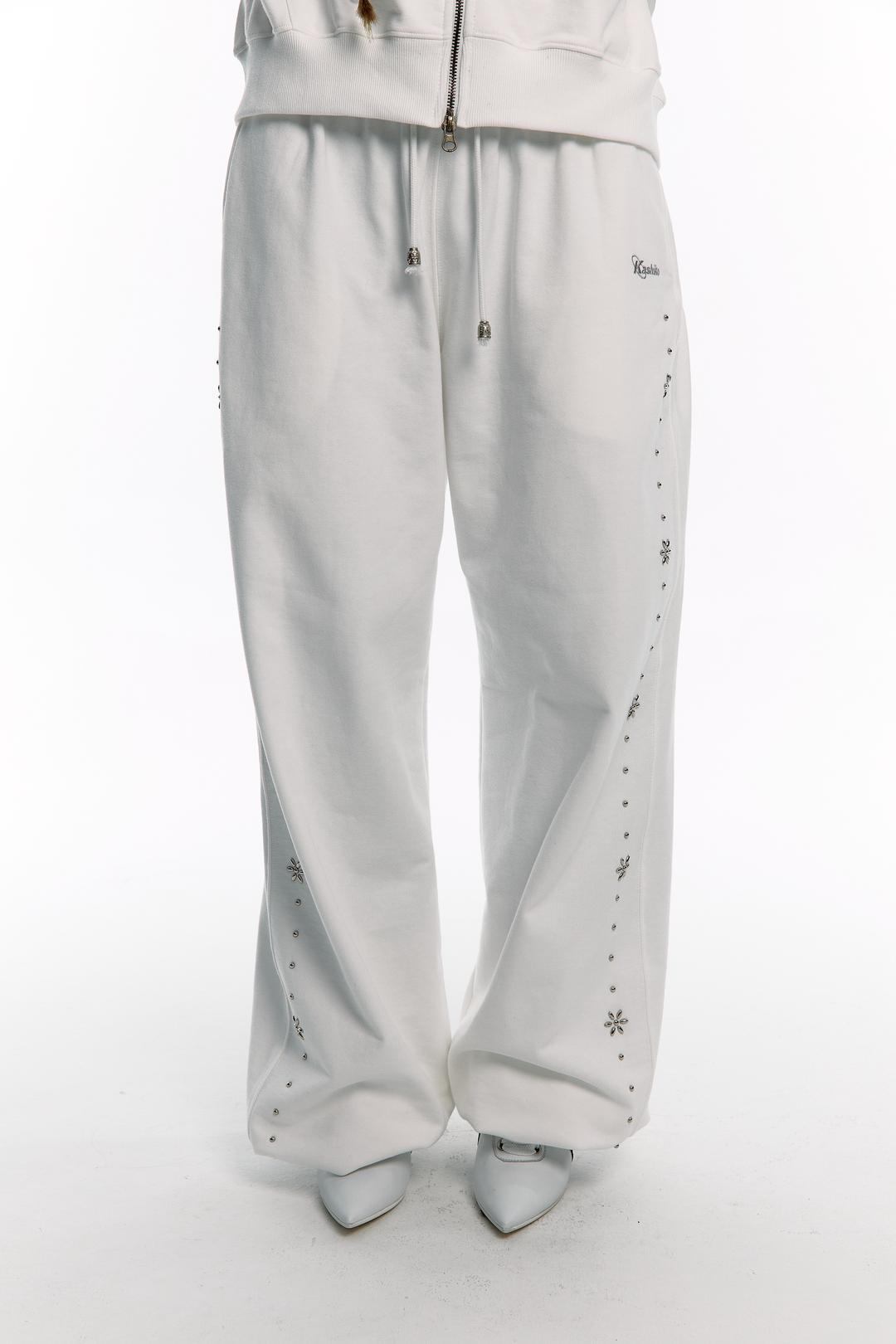 (10/10 Pre-Order) Kashiko Comfy : Monk Trousers White