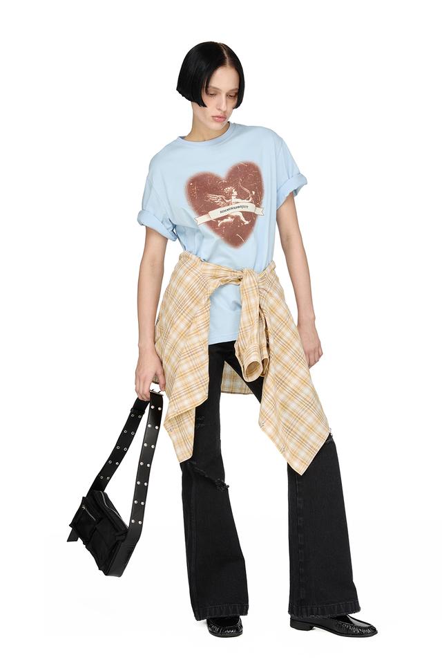 Cupid Overfit T-shirt, SKY BLUE