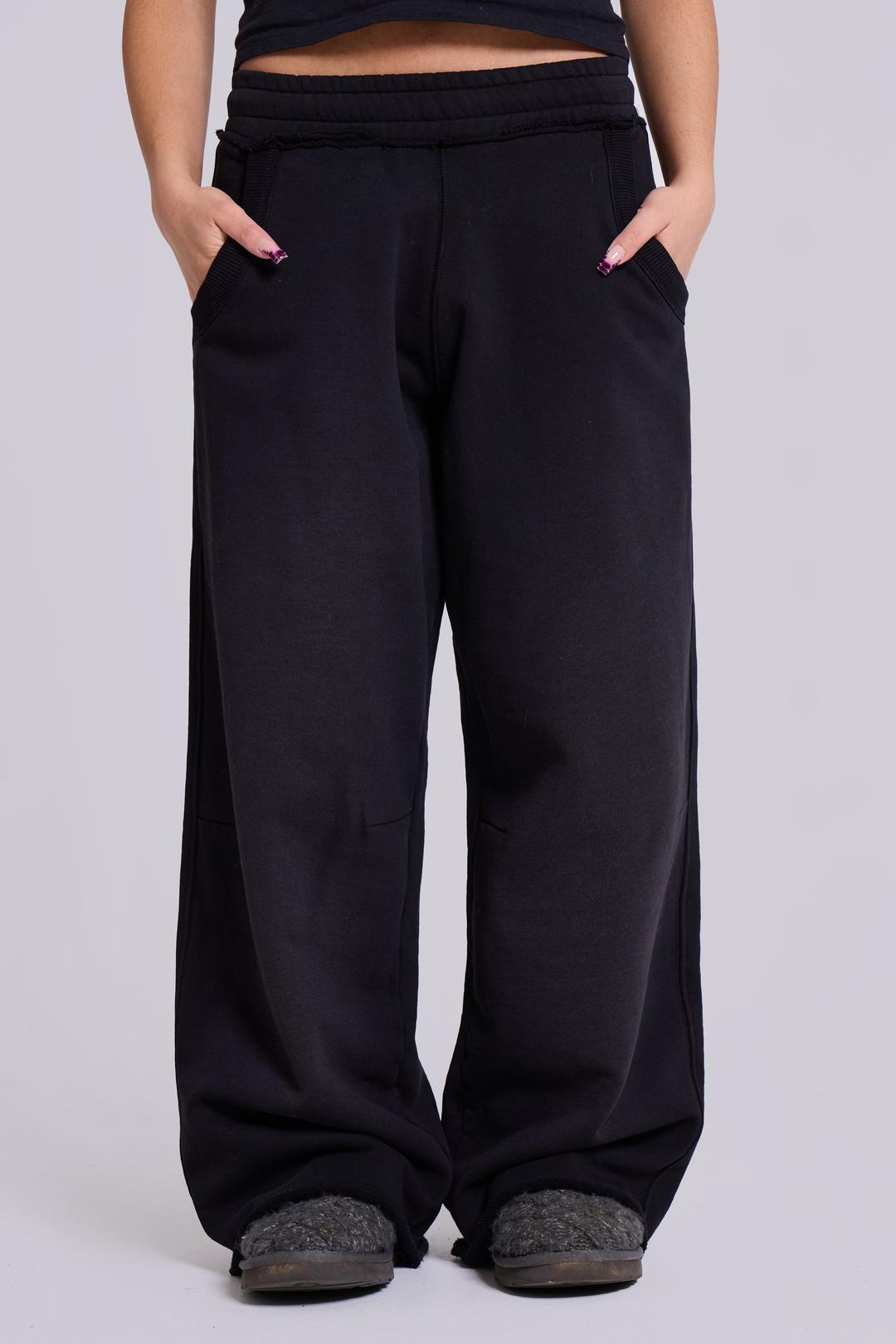 Petite Black Baggy Monster Joggers - XXS / Black