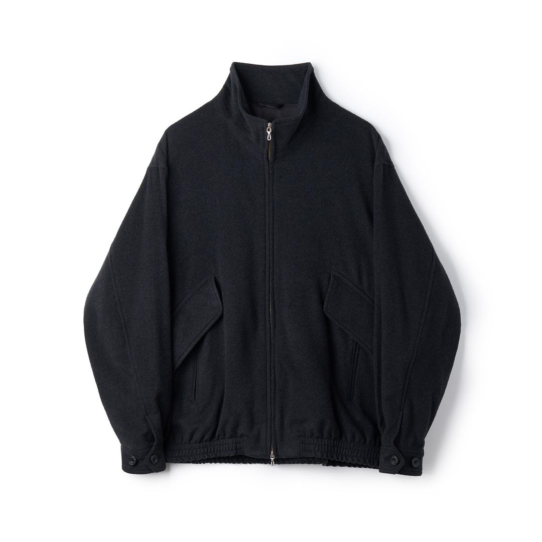 UBS47-KC216-A Brushed Soft Flannel Zip Up Jacket Charcoal