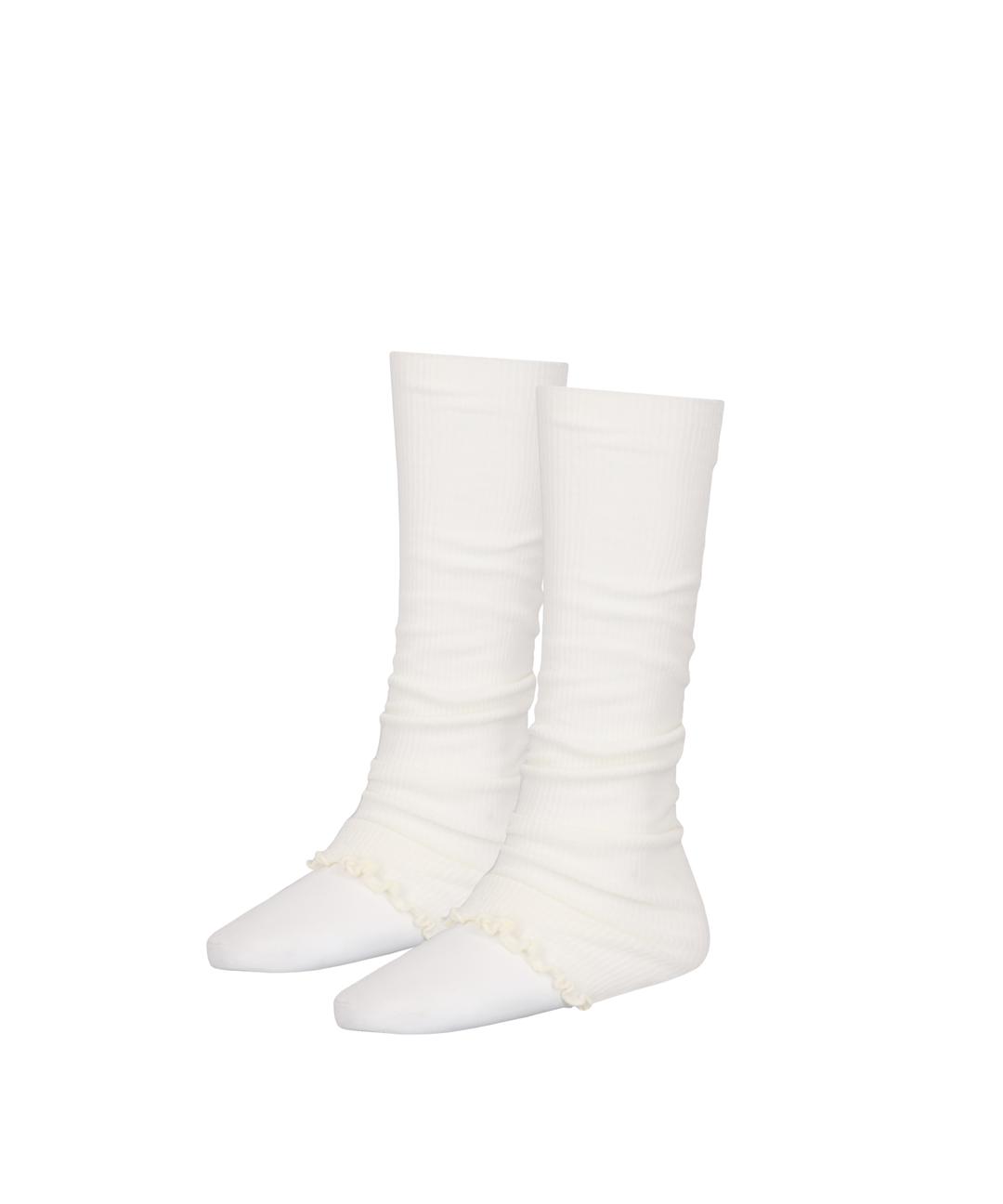 Cream leg warmer