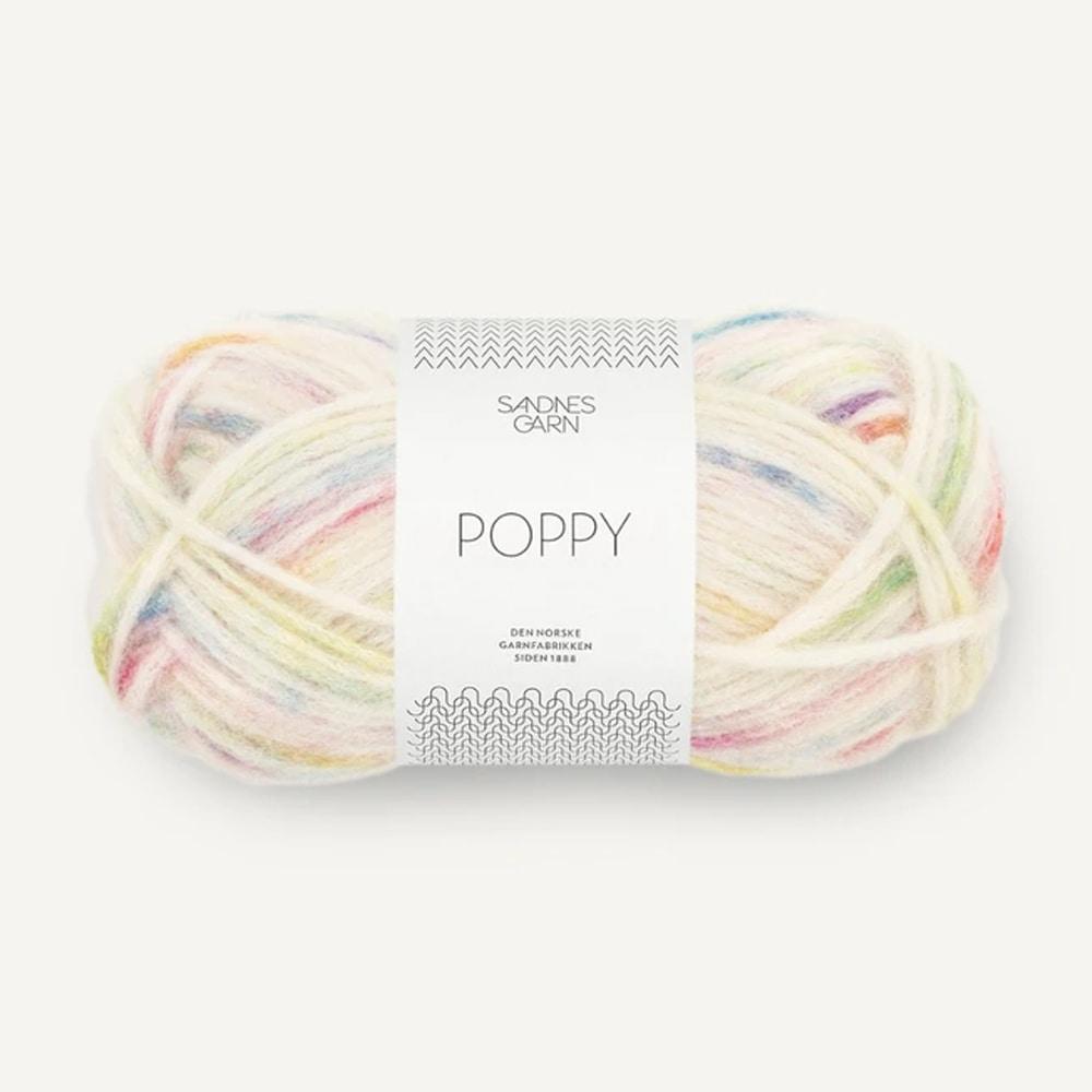 포피 │ 산네스 간 알록달록 수채화 감성의 컬러감이 돋보이는 알파카 울 코튼 혼방사