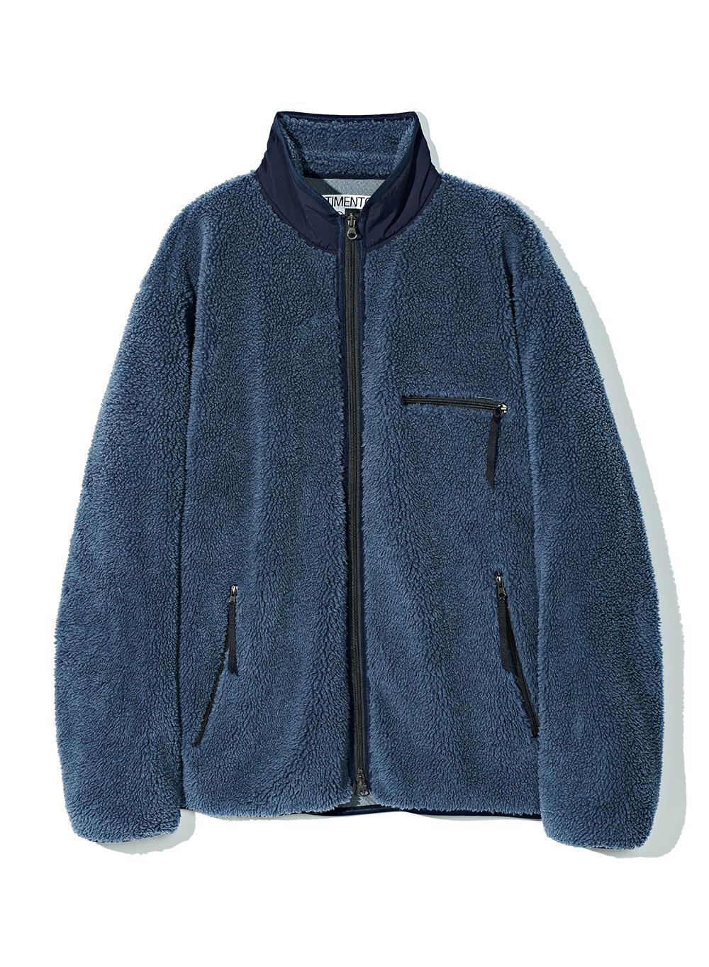 Essential Fleece Zip-up Jacket_Blue