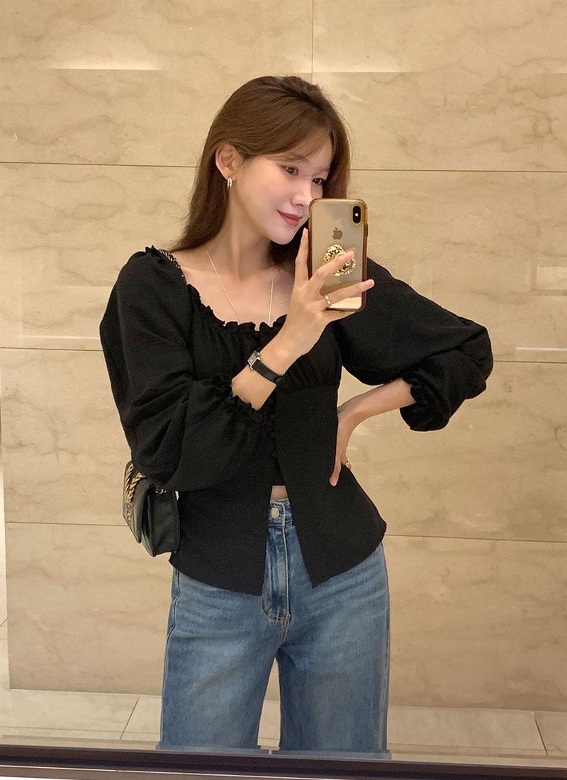 머핀 2way 블라우스
