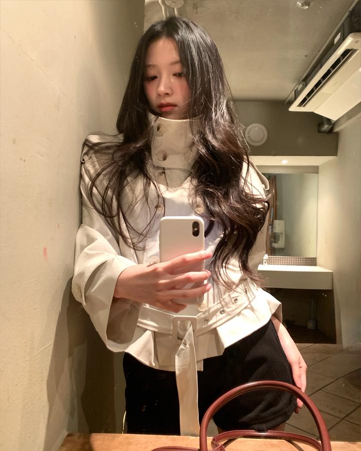 하이원스 26ss 에트로 견장 하프 트렌치 벨트 코트