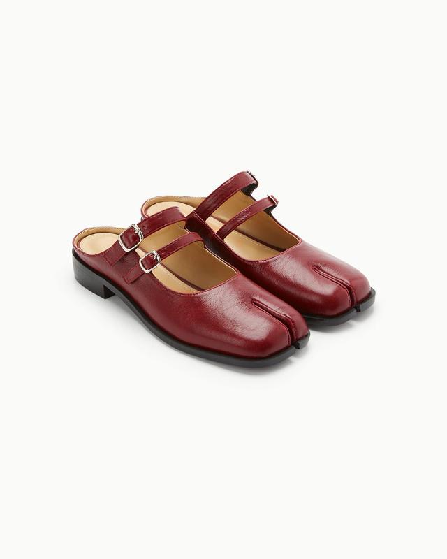 Double Buckle Mule / Burgundy