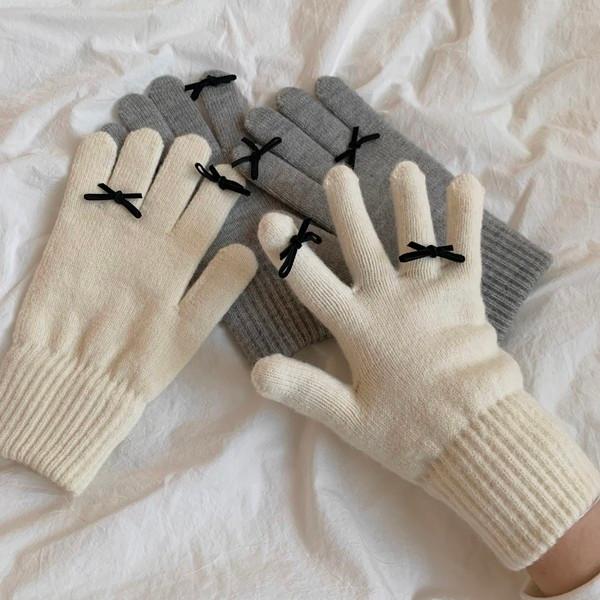 petit ribbon gloves 쁘띠 리본 장갑 2 colors
